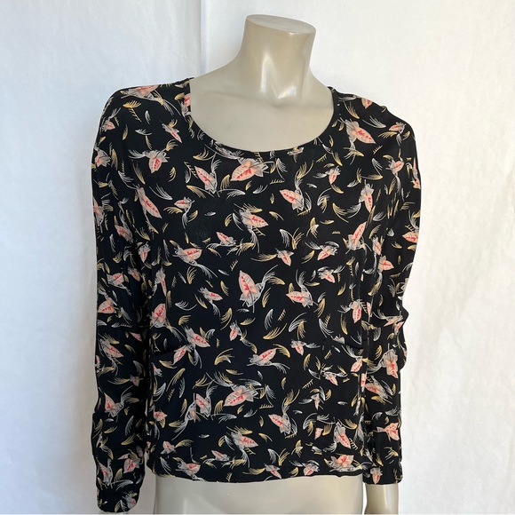 VINTAGE OTIS & MACLAIN Japanese Print Blouse - Picture 4 of 12